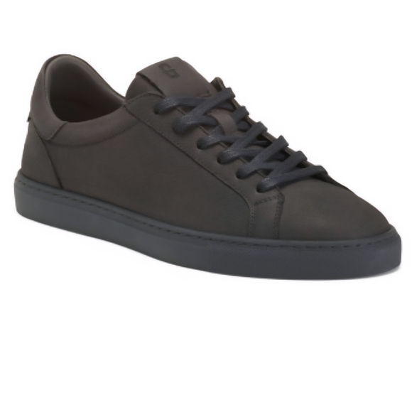 Reign Sneaker Leather Sneakers Tonal Gray Size 12
